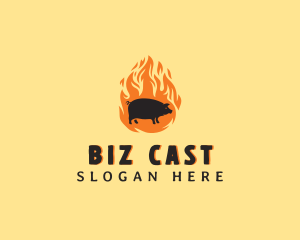 Flame Pig Barbecue logo