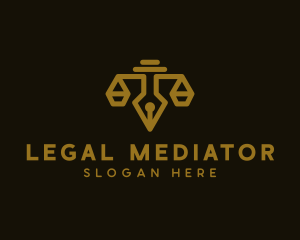 Legal Pen Notary logo design