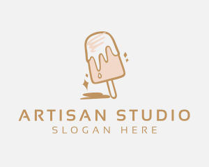 Dairy Sweets Popsicle logo design