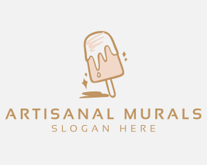 Dairy Sweets Popsicle logo design