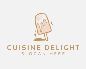 Dairy Sweets Popsicle logo design