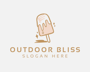 Dairy Sweets Popsicle logo design