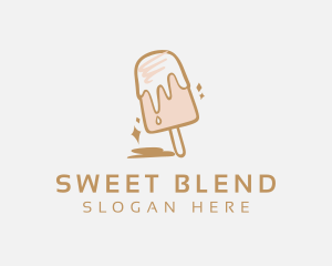 Dairy Sweets Popsicle logo design