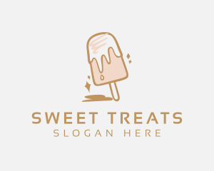 Dairy Sweets Popsicle logo design