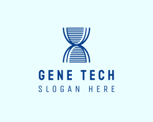 Blue Medical DNA logo design