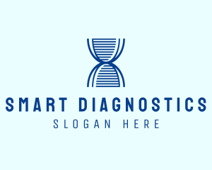 Blue Medical DNA logo design