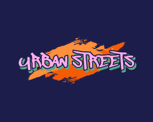 Urban Street Graffiti Wordmark logo design