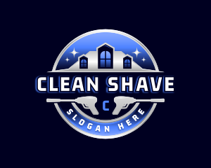 Pressure Washer Cleaning logo design