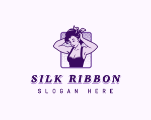 Pretty Woman Ribbon logo design