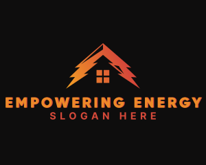 Electrical Lightning House logo design