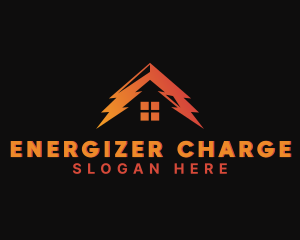 Electrical Lightning House logo design