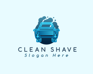 Car Wash Cleaning Bubbles logo design