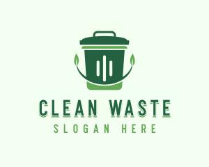 Trash Bin Sanitation logo design