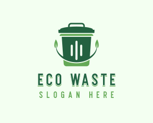 Trash Bin Sanitation logo design