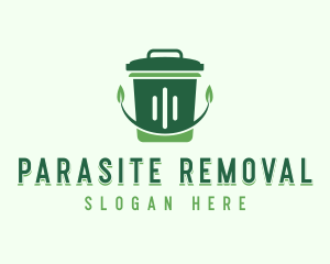 Trash Bin Sanitation logo design