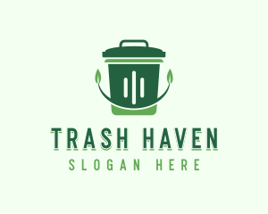 Trash Bin Sanitation logo design