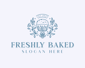 Flower Cupcake Patisserie  logo design