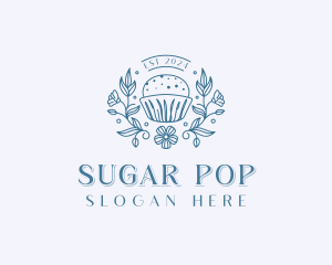 Flower Cupcake Patisserie  logo design