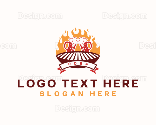 Beer Grill Restaurant Logo