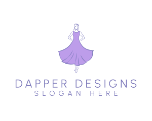 Feminine Purple Dress logo