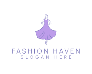Feminine Purple Dress logo