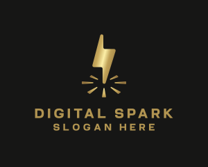 Lightning Spark Power logo design