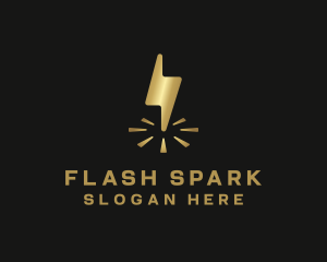 Lightning Spark Power logo design