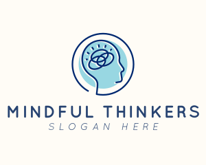 Human Brain Think logo design