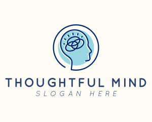 Human Brain Think logo design