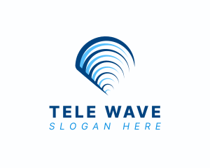 Wifi Signal Wave logo design