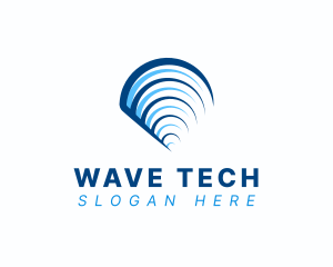 Wifi Signal Wave logo design