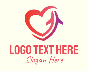 Love Plane Travel Logo