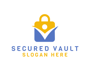 Padlock Person Security logo design