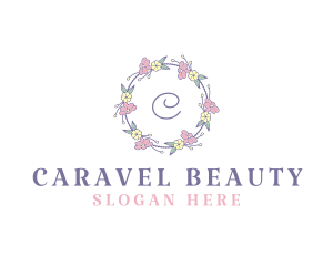 Flower Garland Wedding Planner logo design