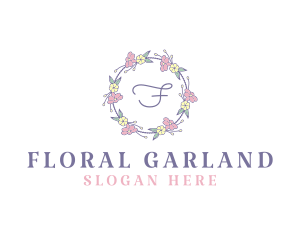 Flower Garland Wedding Planner logo design