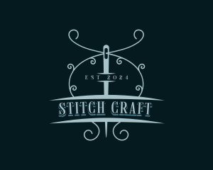 Needle Knitter Yarn logo design