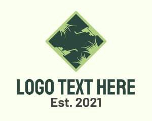 Lawn Mower Grass logo