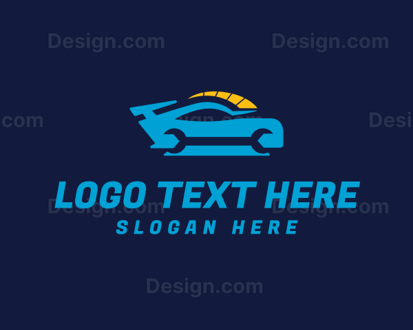 Automobile Wrench Garage Logo