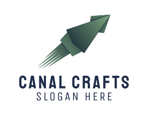 Squid Origami Craft logo design