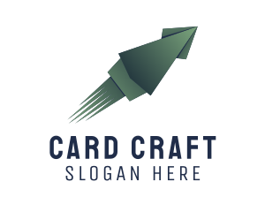 Squid Origami Craft logo design