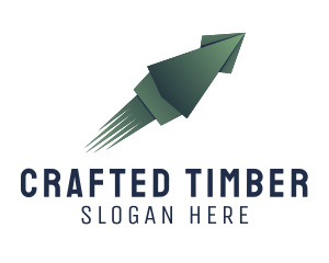 Squid Origami Craft logo design