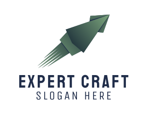 Squid Origami Craft logo design