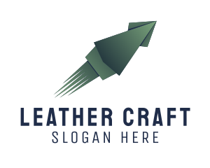 Squid Origami Craft logo design