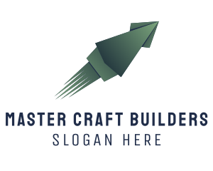 Squid Origami Craft logo design