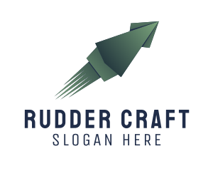 Squid Origami Craft logo design