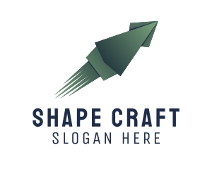 Squid Origami Craft logo design