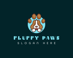 Puppy Dog Paw logo design