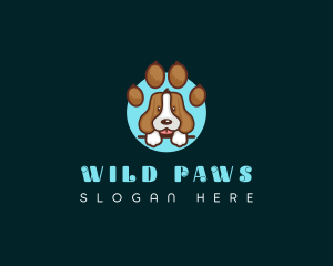 Puppy Dog Paw logo design