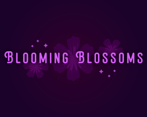 Whimsical Flower Blossom logo design