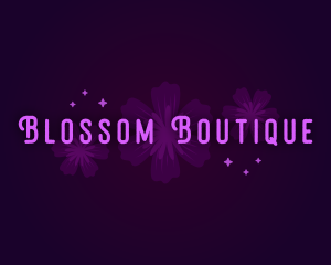 Whimsical Flower Blossom logo design